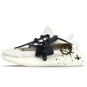Yeezy Boost 350 V2 Быстросохнущие Низкие Кроссовки Повседневные Унисекс Белый Кофейный Цвет Adidas Originals