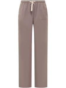 Брюки с вышитым логотипом Palm Angels, нейтральный цвет