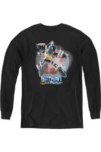 Футболка с длинным рукавом Batman Mech для детей Gildan, черный