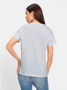 Рубашка с короткими рукавами белого цвета Heine