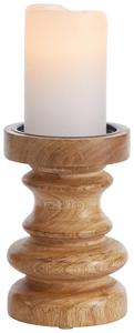 Подсвечник Ambia Home коричневый манговое дерево диаметр/высота: 10/15 см