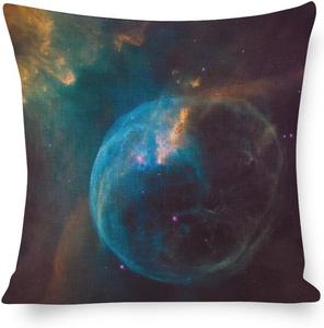 MaSiledy Декоративная наволочка с космическим узором Pattern-8