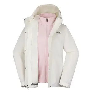 THE NORTH FACE Сангро Ветровка женская для походов водонепроницаемая и ветрозащитная, 3IE/Dune White