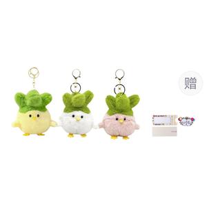 Причудливая кукла-птичка с динамиком в виде чеснока плюшевый кулон высота 10,5 см KUMAOYA