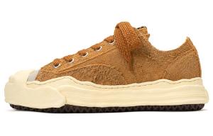 Hank Стильные кроссовки для скейтбординга унисекс с низким верхом коричневого цвета Mihara Yasuhiro