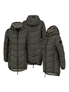 стеганое пальто темно-зеленого цвета Sublevel