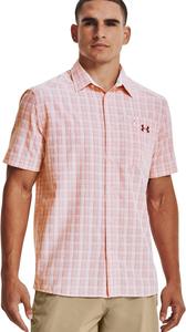 Мужская клетчатая футболка Drift Tide 2.0 от Under Armour с коротким рукавом, White (101)/Fox