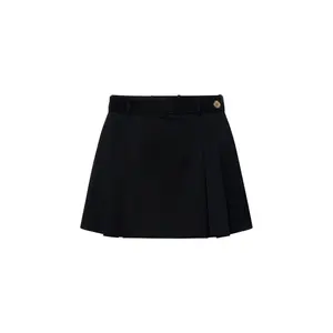 VERSACE Компактная эко-юбка 'Black'