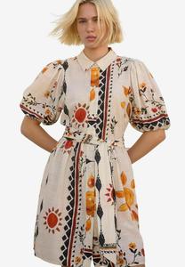 Платье-рубашка REGULAR FIT - PUFF SLEEVE TIE WAIST Next, мультиколор