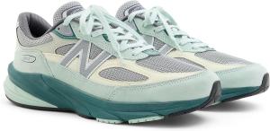 Кроссовки New Balance Unisex-Adult, сделано в США, 990 V6, Clay Ash/New Spruce/Slate Grey