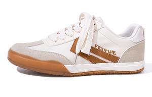 Низкие женские кроссовки Feiyue, Beige/Brown