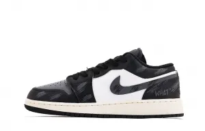 Jordan Air 1 амортизация, износостойкие низкие винтажные баскетбольные кроссовки унисекс black gray