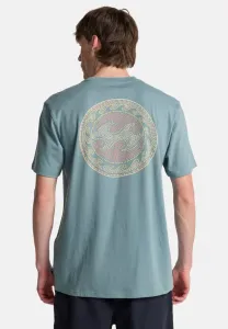 Футболка унисекс с принтом «волна из цветных карандашей» Billabong, Washed Blue