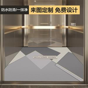 Budis Ковер 100х100 см из ПВХ под кожу, моющийся и стираемый, для лифта, отеля, ресепшн, с логотипом