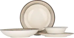 Набор столовых приборов (большой) - Cortado - 24 предмета - 6 персон - фарфор Bonna