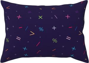 Pevtufa Чехол на подушку с принтом математических символов Mathematical Symbols