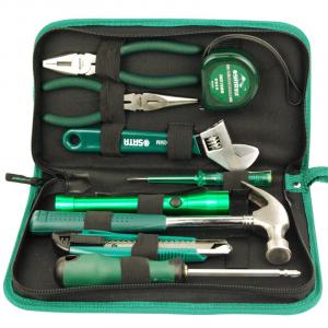 SATA 06004 Базовый набор инструментов для домашнего обслуживания, комплексный набор для электрика, набор из 9 предметов