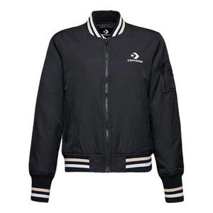 Куртка baseball jacket 'black white' Converse, черный