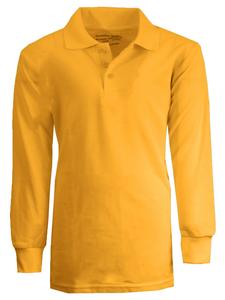 Рубашки-поло Galaxy Authentic Slim Fit с длинным рукавом для мальчиков Galaxy By Harvic, золотой