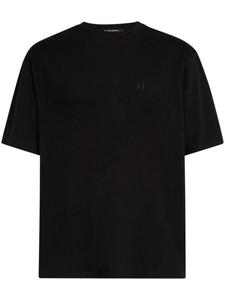 Футболка с вышитой монограммой Karl Lagerfeld, черный