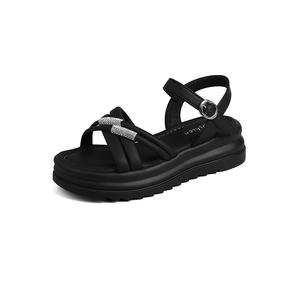 Сандалии с одним ремешком женские Xingdiman, Black