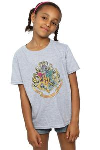 Хлопковая футболка с гербом Хогвартса Harry Potter, серый