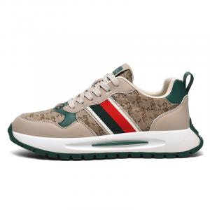 G'VILL Cushioning Height Incovering, устойчивые к истиранию, противоскользящие, низкие повседневные туфли для мужчин G＇VILL, Beige Green