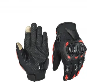 Мужские перчатки для мотокросса, перчатки для защиты от падения, с сенсорными пальцами, из дышащей ткани, удобны для альпинизма, мотокросса, мотоцикла, red