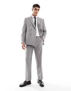 Прямые брюки ASOS DESIGN темно-серого цвета