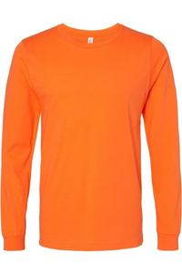 Футболка унисекс из джерси с длинным рукавом BELLA + CANVAS, оранжевый