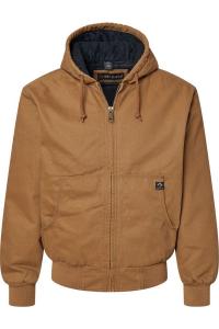 Куртка DRI DUCK из ткани Cheyenne Boulder с капюшоном и трикотажной стеганой подкладкой, цвет saddle