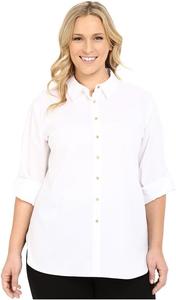 Женская блузка Calvin Klein High-Low без рукавов на пуговицах, Aquatic