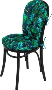 Подушка для спины и сиденья Vigo - 90x50 см - Водонепроницаемая, устойчивая к УФ-излучению, двусторонняя - Мягкая подушка для стула с завязками | PillowPrim