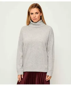 Шерстяная водолазка Regular fit Liu Jo Sport, серый