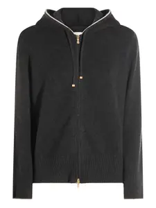 Кардиган с капюшоном Eleventy, серый