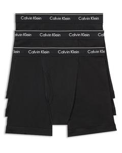 Хлопковые боксеры Calvin Klein, 3 шт, черный