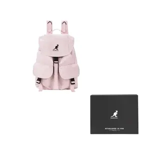 KANGOL Тканевый рюкзак для поездок на работу повседневный спортивный унисекс большого размера ледниково-голубой/персиково-розовый/черный/хаки/защитно-зеленый, Cherry Blossom Pink