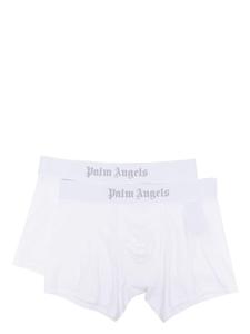 Palm Angels комплект из двух боксеров с логотипом, белый