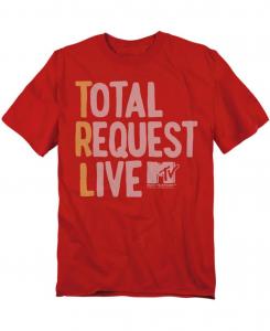 Мужская футболка MTV Total Request Live Logovision, Red