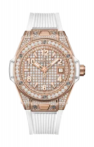 Часы Hublot Big bang one click king из белого золота 33 мм