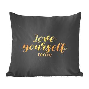 MuchoWow Декоративная подушка Диванная подушка Декоративная подушка для гостиной 45 x 45 см Цитаты - Любовь - Золото - Мрамор - Чехлы для подушек - Декоративные чехлы для подушек - Декоративные чехлы для подушек