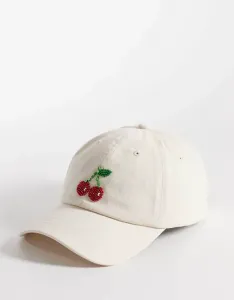 Бежевая шапочка из бисера Accessorize