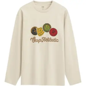 Футболка осенне-зимняя унисекс GAP, бежевый