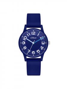 s.Oliver Спортивные и элегантные наручные часы темно-синего цвета