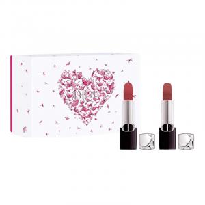 DIOR Ограниченная серия 520 Box Intense Blue Gold помады Velour долговременный тон 3.5g+3.5g