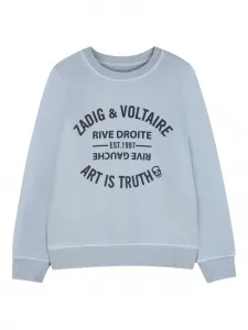 Толстовка с круглым вырезом Zadig & Voltaire Kids, синий