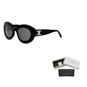 Солнцезащитные очки овальной формы Eyewear Oval Frame CELINE, черный