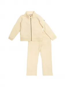 Брюки на молнии Moncler Enfant, бежевый