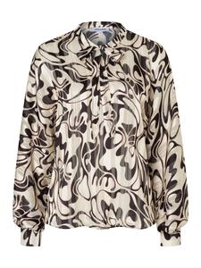 Элегантная, мерцающая блузка с длинными рукавами, украшенная гламурным принтом. More & More