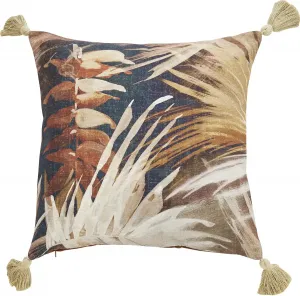 Done. чехол на подушку "Бабье Лето", (1 шт.), чехол на подушку с принтом и кисточками 40х60 см, коричневый